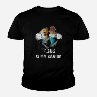 Jesus Is My Savior Youth T-shirt - Monsterry CA
