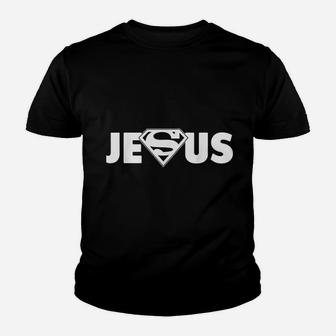 Jesus My Superhero Youth T-shirt | Crazezy UK