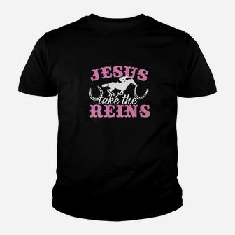 Jesus Take The Reins Christian Youth T-shirt - Thegiftio UK