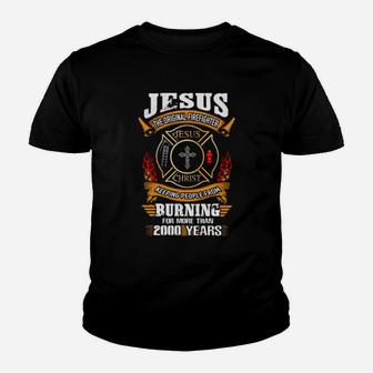 Jesus The Firefighter Jesus Christ Keeping People From Youth T-shirt - Monsterry UK
