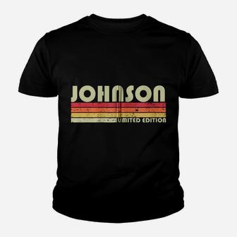 Johnson Surname Funny Retro Vintage 80S 90S Birthday Reunion Zip Hoodie Youth T-shirt | Crazezy