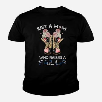 Just A Mom Who Raised A Sailor Youth T-shirt - Monsterry