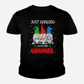 Just Hanging With My Gnomies Ugly Xmas Costume Youth T-shirt - Monsterry AU