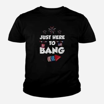 Just Here To Bang Youth T-shirt | Crazezy DE