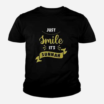 Just Smile It Is Sunnah Youth T-shirt | Crazezy CA