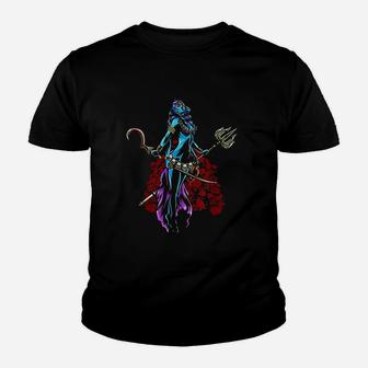 Kali India Ancient Mythology Goddess Of Death Youth T-shirt | Crazezy