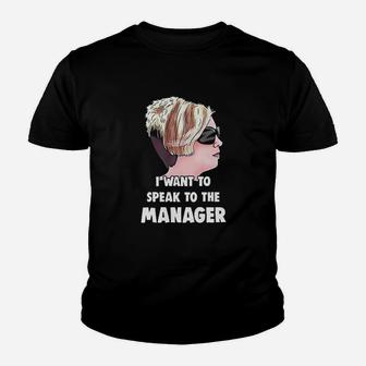 Karen I Want To Speak To The Manager Haircut Meme Youth T-shirt | Crazezy CA