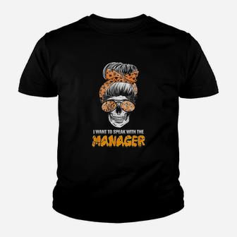 Karen Meme | I Want To Speak With The Manager Karen Costume Youth T-shirt | Crazezy DE