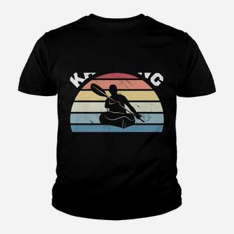 Kayaking Gets Me Wet | Funny Kayak Christmas & Birthday Gift Youth T-shirt | Crazezy