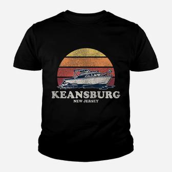 Keansburg Nj Vintage Boating 70S Retro Boat Design Youth T-shirt | Crazezy