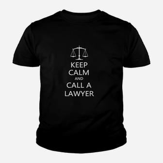 Keep Calm And Call A Lawyer Funny Attorney Youth T-shirt - Thegiftio UK