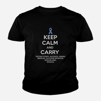 Keep Calm And Carry Youth T-shirt | Crazezy AU