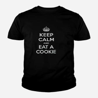 Keep Calm And Eat A Cookie Youth T-shirt | Crazezy DE