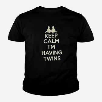 Keep Calm I Am Having Twins Youth T-shirt | Crazezy