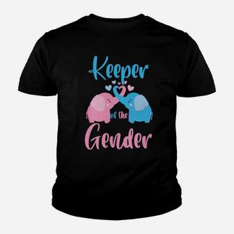 Keeper Of The Gender Elephant In Blue And Pink Party Idea Youth T-shirt - Monsterry UK