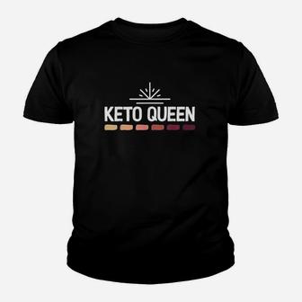 Keto Queen Ketogenic Diet Lifestyle Gift Youth T-shirt | Crazezy
