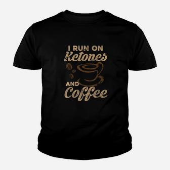 Keto Weight Loss Design Ketones And Coffee Graphic Art Youth T-shirt | Crazezy CA