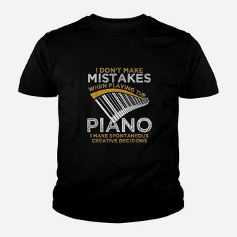 Keyboard Pianist Gifts Music Musician Piano Youth T-shirt | Crazezy UK