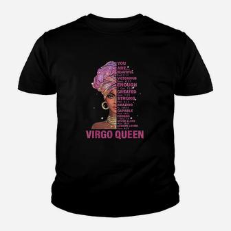 Ki Virgo Queen Birthday Christian Gift Black Women Youth T-shirt | Crazezy