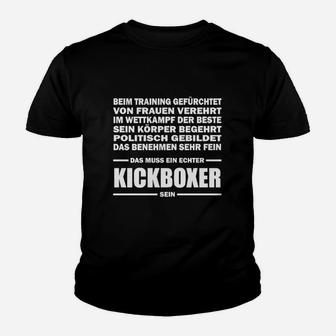 Kickboxer Motto Kinder Tshirt – Kraftvolle Sprüche für Kampfkunst Enthusiasten - Seseable