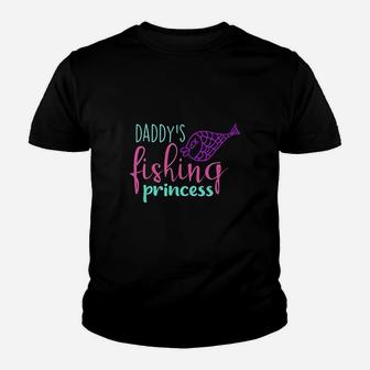 Kids Daddys Fishing Princess Youth T-shirt | Crazezy DE