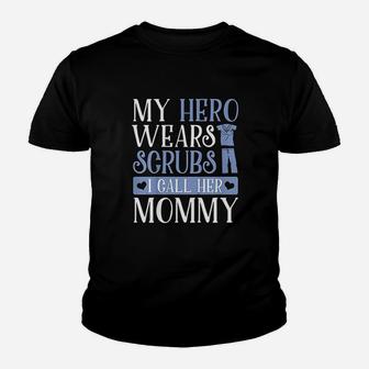 Kids My Hero Wears I Call Her Mommy Adorable Kids Youth T-shirt | Crazezy DE