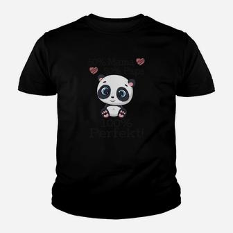 Kinder Panda Liebe Kinder Tshirt, Süß wie Mama Stark wie Papa Design - Seseable