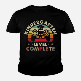 Kindergarten Graduation Shirt Level Complete Video Gamer Gif Youth T-shirt | Crazezy UK