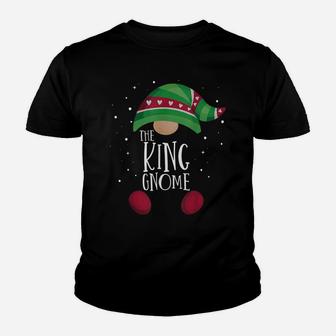 King Gnome Matching Christmas Pjs Family Pajamas Youth T-shirt | Crazezy