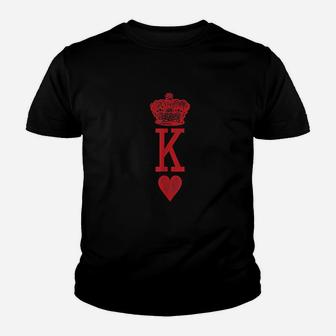 King Of Hearts Crown Youth T-shirt | Crazezy UK
