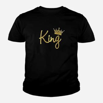 King Queen Couple Youth T-shirt | Crazezy