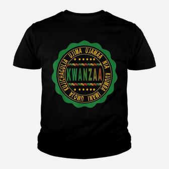Kwanzaa - Seven Principles - Happy Kwanzaa Christmas Youth T-shirt | Crazezy