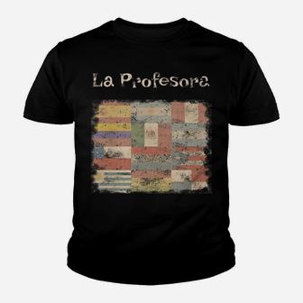 La Profesora Spanish Speaking Country Flags Youth T-shirt | Crazezy DE