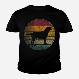 Labrador Retriever Dog Vintage Distressed Retro Silhouette Youth T-shirt | Crazezy CA