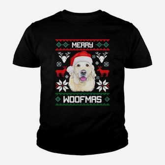 Labrador Retriever Merry Woofmas Gift For Christmas Xmas Sweatshirt Youth T-shirt | Crazezy CA