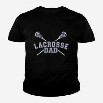 Lacrosse Dad Youth T-shirt | Crazezy