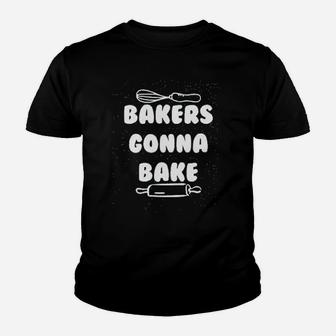 Ladies Bakers Gonna Bake Youth T-shirt | Crazezy