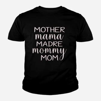 Ladies Mother Mama Madre Mommy Mom Game Youth T-shirt | Crazezy UK