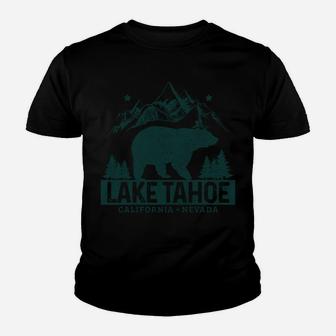 Lake Tahoe Vintage Mountains Bear California Nevada Sweatshirt Youth T-shirt | Crazezy DE