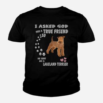 Lakies Dogs Quote Mom Dog Dad Costume, Cute Lakeland Terrier Youth T-shirt | Crazezy CA