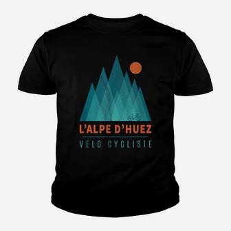 L'alpe D'huez Velo Cycliste Gift For Cyclists Cycling Bike Youth T-shirt | Crazezy AU