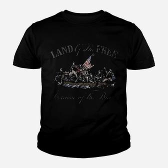 Land Of The Free Because Of The Brave Youth T-shirt - Monsterry CA