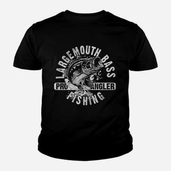 Largemouth Bass Fishing Youth T-shirt | Crazezy