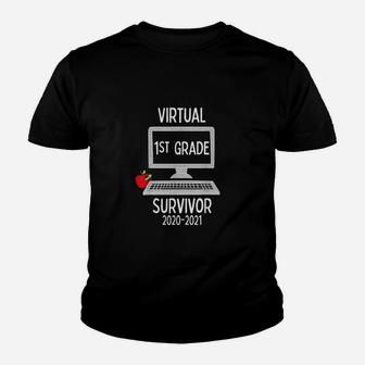 Last Day Of School Virtual 1St Grade Youth T-shirt | Crazezy