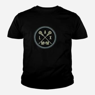 Lax Mom Lacrosse Day Lax Mum Graphic Youth T-shirt | Crazezy DE