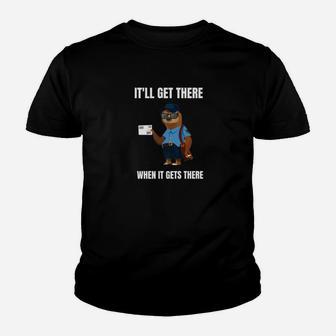 Lazy Sloth Rural City Carrier Mail Carrier Funny Youth T-shirt - Thegiftio UK