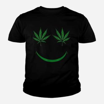 Leaf Smiley Face Youth T-shirt | Crazezy
