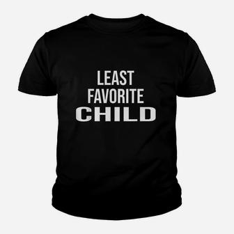 Least Favorite Child Mom Dad Favorite Son Gift Youth T-shirt | Crazezy DE