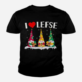 Lefse Making Rolling Love Gnome Christmas Gift Youth T-shirt | Crazezy CA