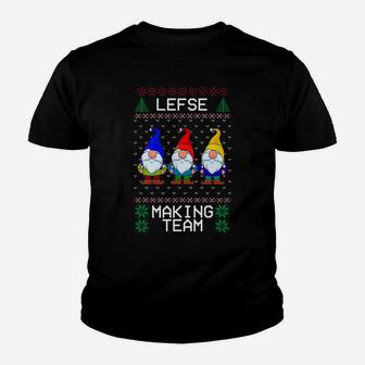 Lefse Making Team, Nordic Christmas Tomte Gnome Xmas Women Sweatshirt Youth T-shirt | Crazezy